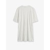 Relaxed fit short cotton blend dress