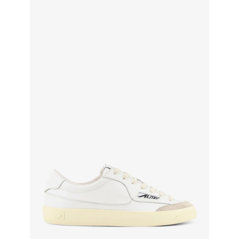 Windscape leather sneakers with suede insert