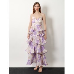 Ruffled long dress