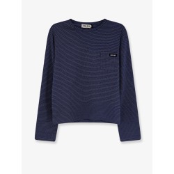 Two-tone jersey T-shirt with logo lettering