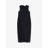 Hourglass linen and silk blend long dress