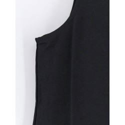Hourglass linen and silk blend long dress