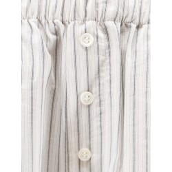 Silk trousers with striped pattern