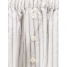 Silk trousers with striped pattern