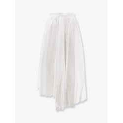 Asymmetrical cotton skirt