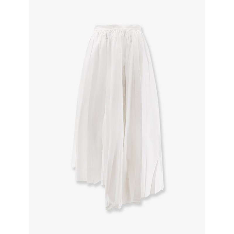 Asymmetrical cotton skirt