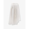 Asymmetrical cotton skirt