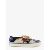 Lx authentic 44 sneakers with multicolor macramé floral detail