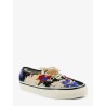 Lx authentic 44 sneakers with multicolor macramé floral detail