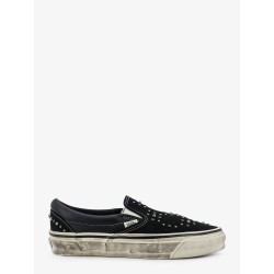 Lx classic slip on 98 canvas and leather sneakers with all-over metal beads