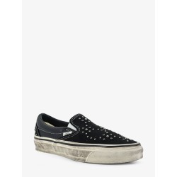 Lx classic slip on 98 canvas and leather sneakers with all-over metal beads