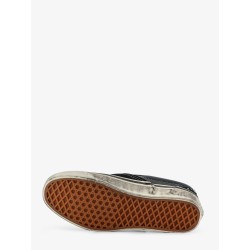 Lx classic slip on 98 canvas and leather sneakers with all-over metal beads