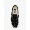 Lx classic slip on 98 canvas and leather sneakers with all-over metal beads