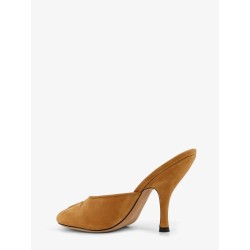 Suede Date Mule Sandals