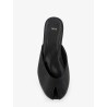 Date Flat leather sandals
