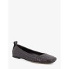 Charlotte leather ballerinas with Intrecciato motif