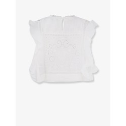 Ramie top with lace inserts