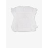 Ramie top with lace inserts