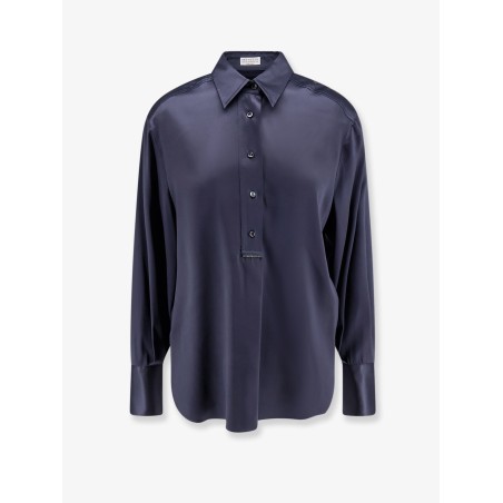 Silk shirt with Monili detail
