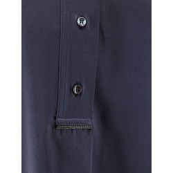 Silk shirt with Monili detail
