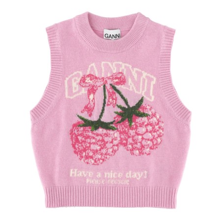 GILET CON GRAFICA