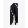 Viscose trousers with bicolor print