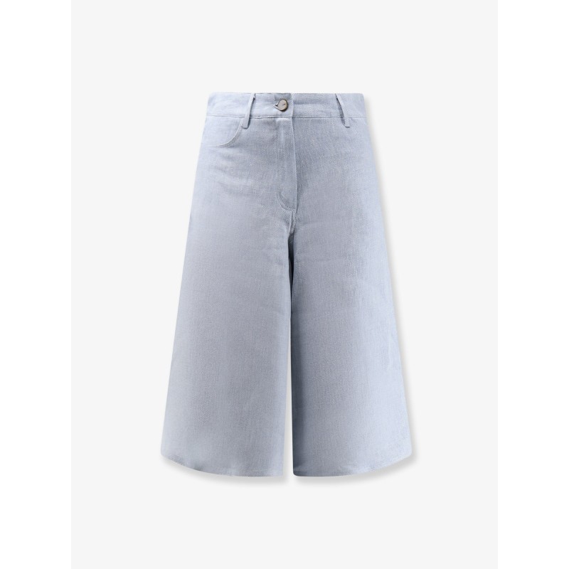 Délavé linen bermuda shorts