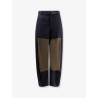 Wool blend trousers with nylon inserts
