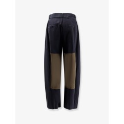 Wool blend trousers with nylon inserts