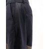 Wool blend trousers with nylon inserts
