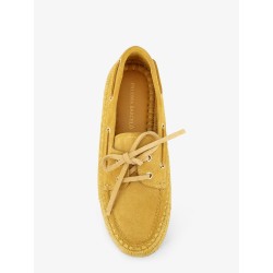 Penelope suede and raffia loafers