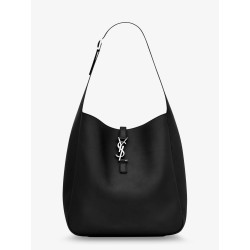 Le 5 à 7 leather shoulder bag with metal Cassandre logo