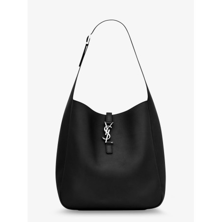 Le 5 à 7 leather shoulder bag with metal Cassandre logo