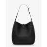Le 5 à 7 leather shoulder bag with metal Cassandre logo