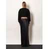 Silk midi skirt
