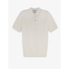 Cotton and silk blend polo shirt