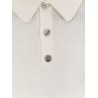 Cotton and silk blend polo shirt