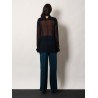 Viscose shirt with rhinestones