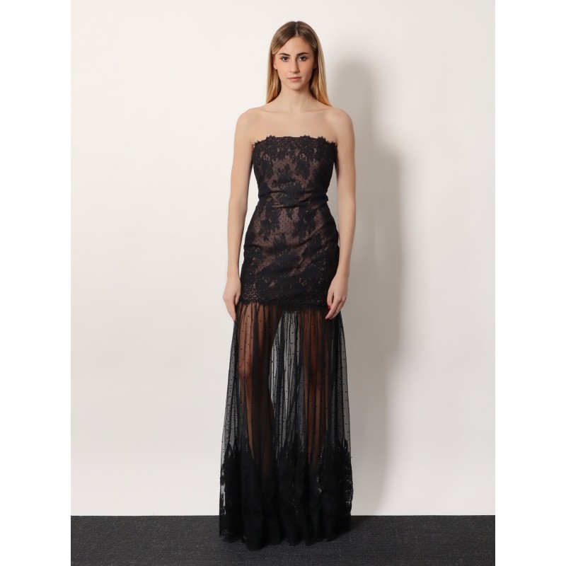 Vespera long lace dress