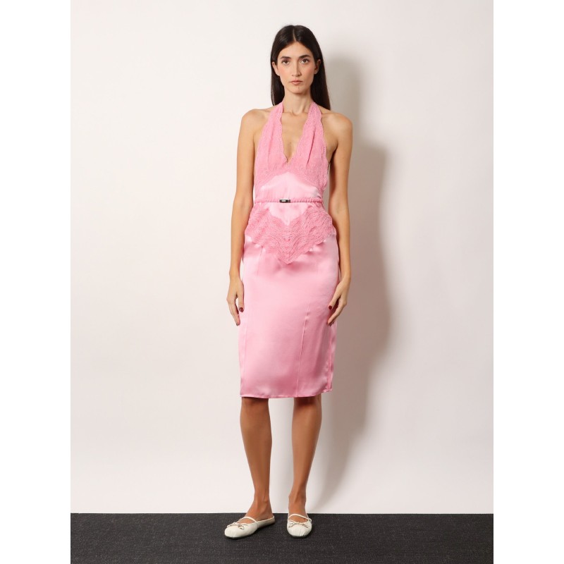 Silk Satin Midi Dress