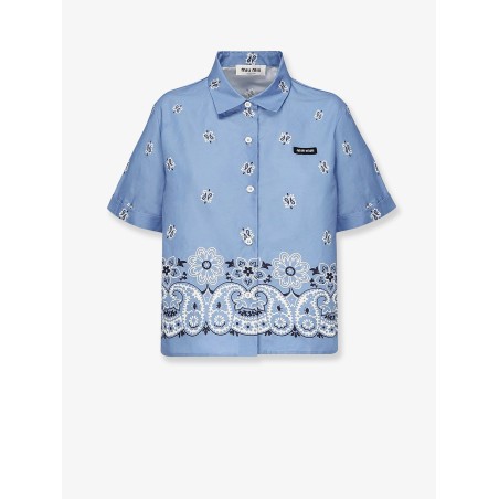 Bandana cotton and linen shirt