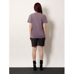 Cotton T-shirt with rewashed effect