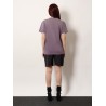 Cotton T-shirt with rewashed effect