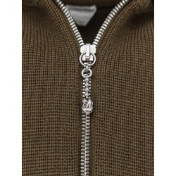 Wool and cotton cardigan
