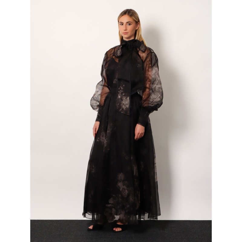 Hypnotic Maxi Skirt silk long skirt