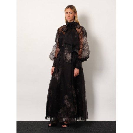 Hypnotic Maxi Skirt silk long skirt