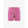 Nylon swim shorts with an all-over micro pattern