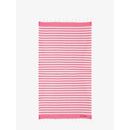 Striped cotton beach towel