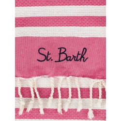 Striped cotton beach towel