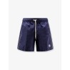 Nylon swim shorts with side logo patch